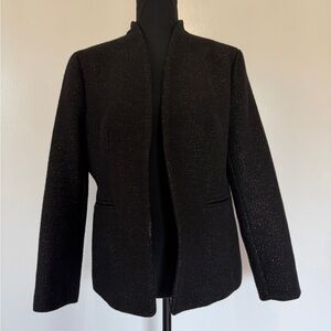 Woman’s J Crew Tinsel Tweed Metallic Blazer Jacket Size 12